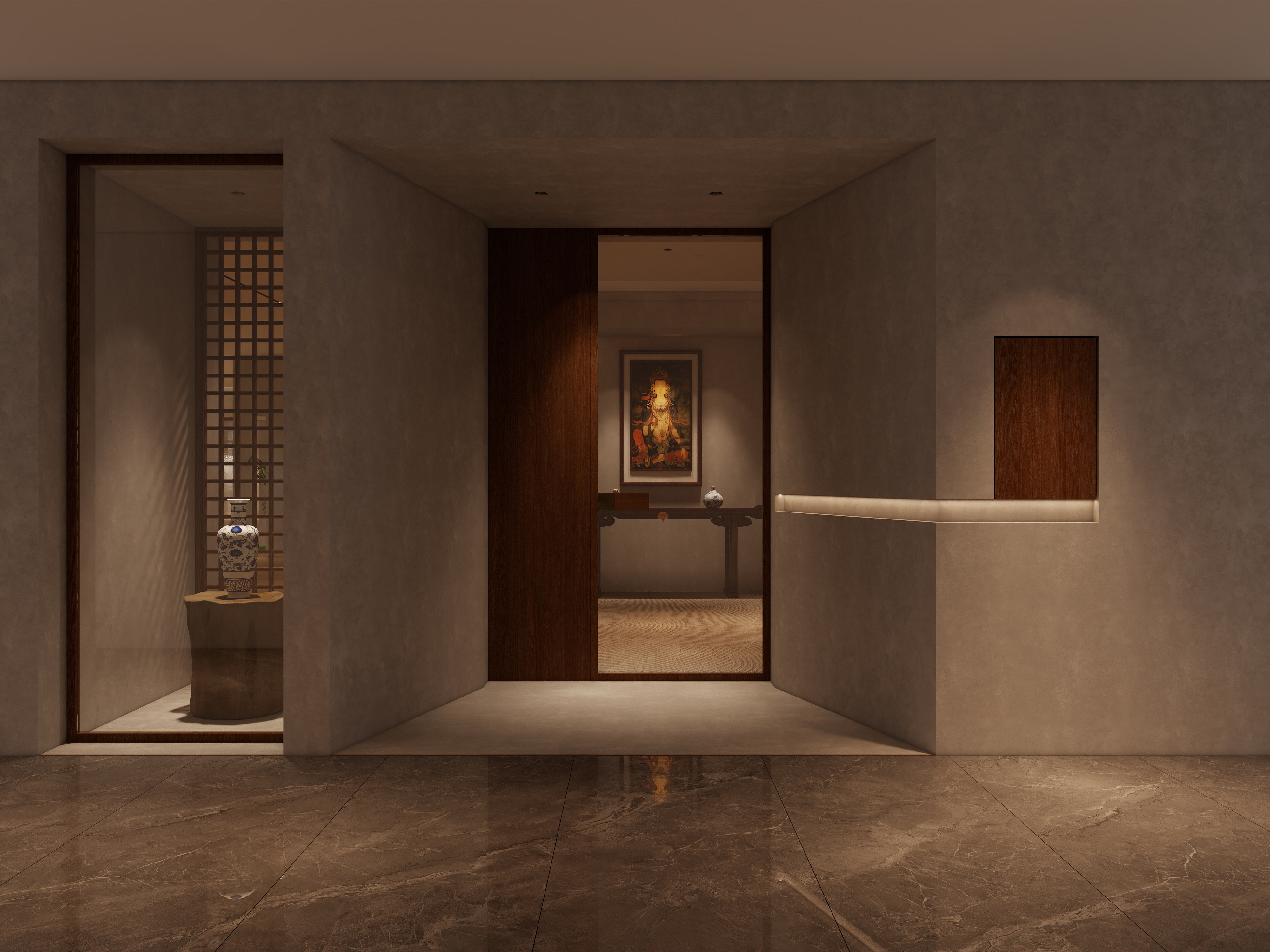 李广飞-陶瓷展厅装修效果图