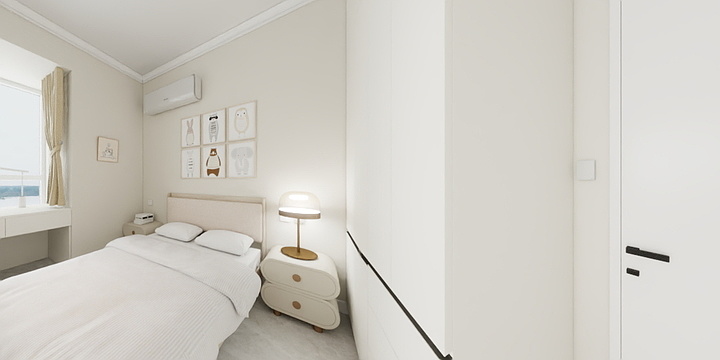 杰杰_-现代奶油风-装修设计方案