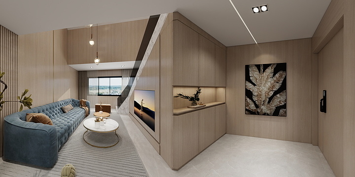 YyYyYyyz-意式轻奢风二层效果图-装修设计方案