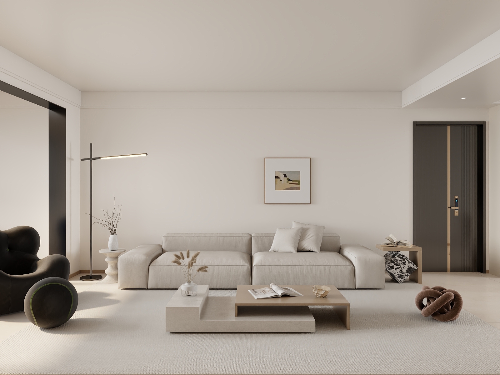 吴爽-127m²现代简约风格设计装修效果图