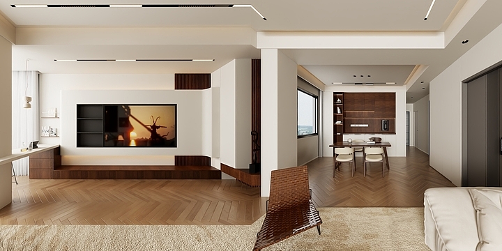 晨阳WX15388130710-96㎡2室-现代中古XX-装修设计方案