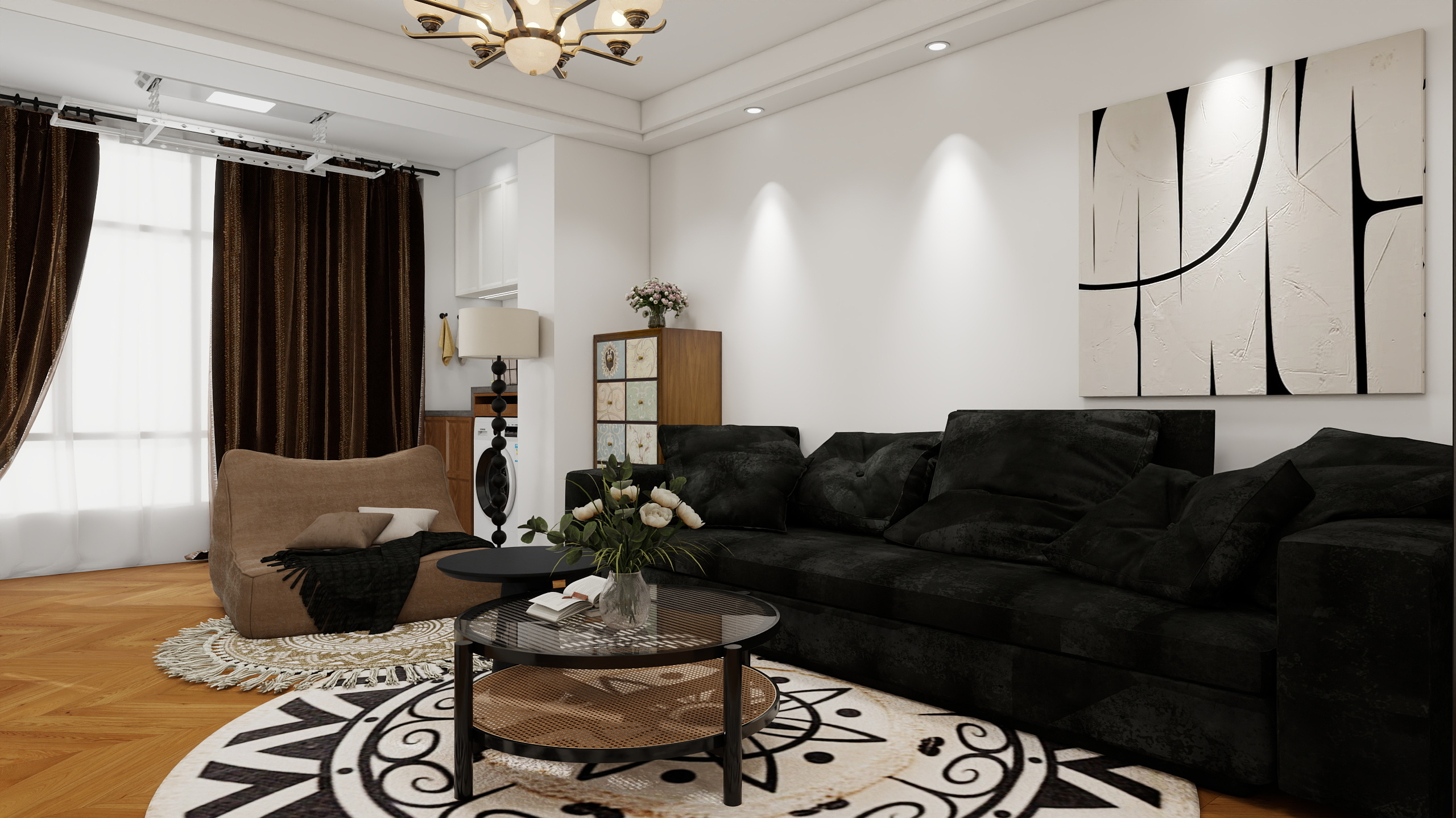 宝鸡市民王女士-红古区海石湾第二住宅区84㎡2室装修效果图