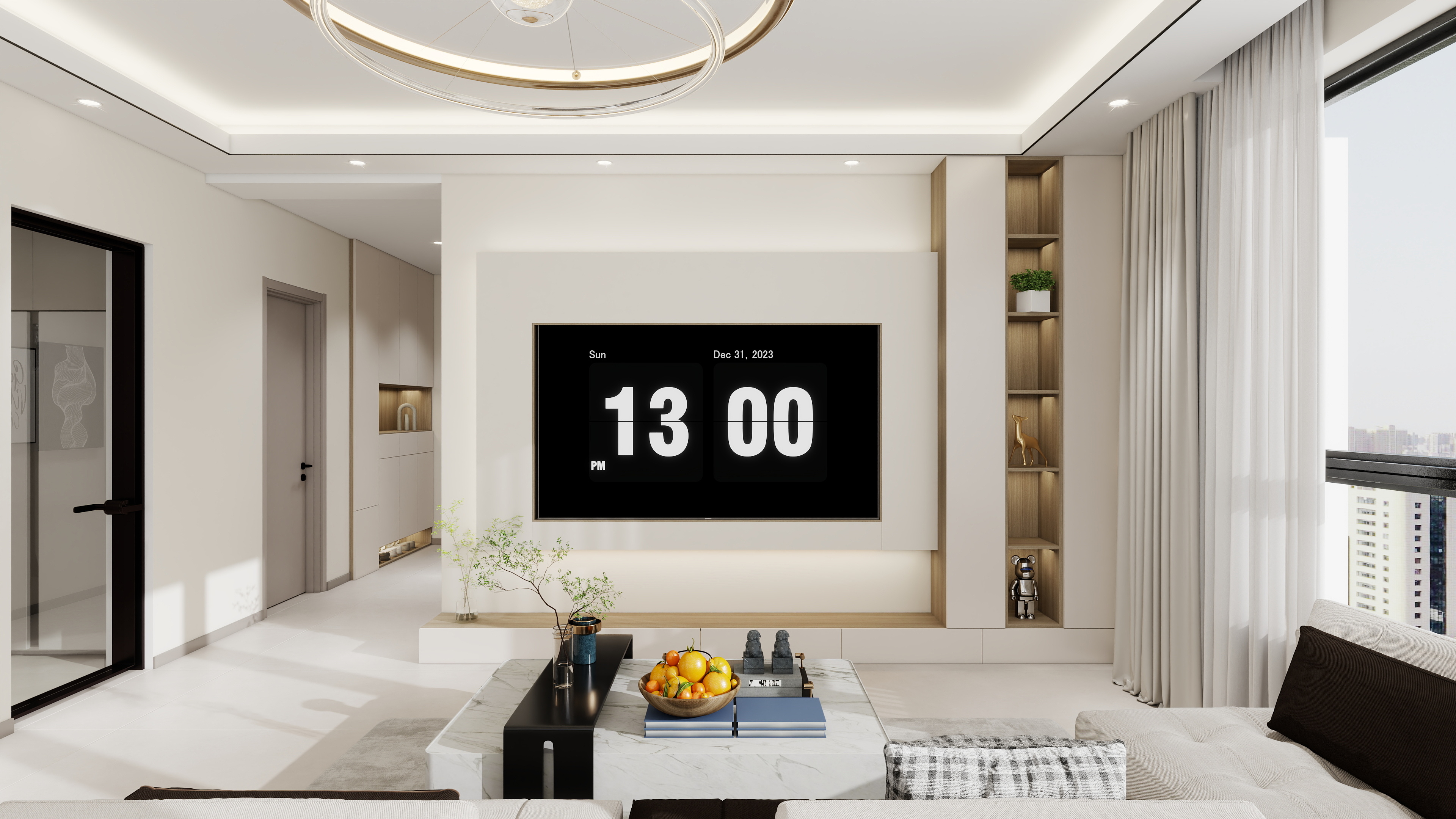 艺雅丽-106平现代简约 装修效果图