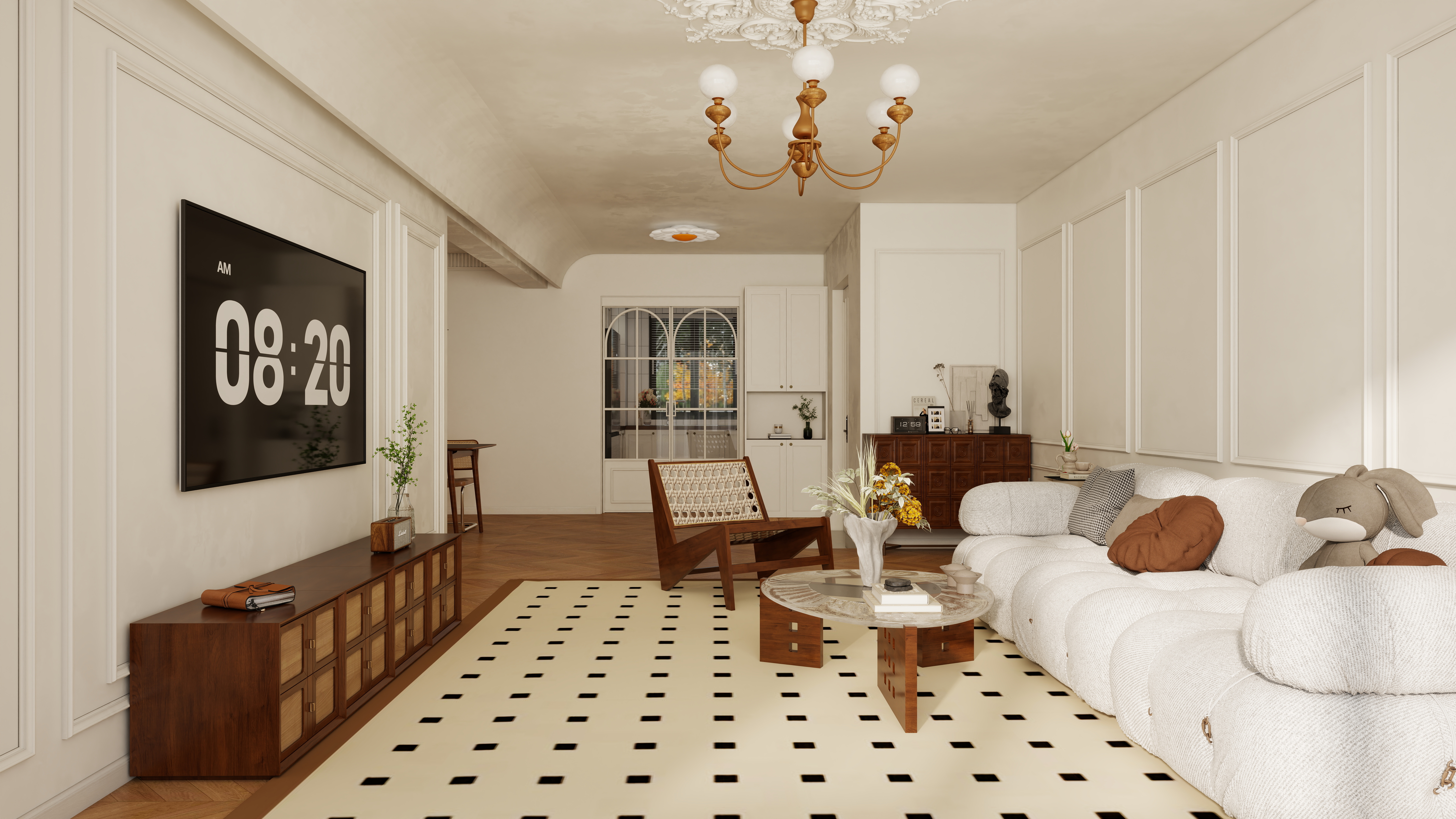 设计师子衿-复古风140㎡-装修设计方案