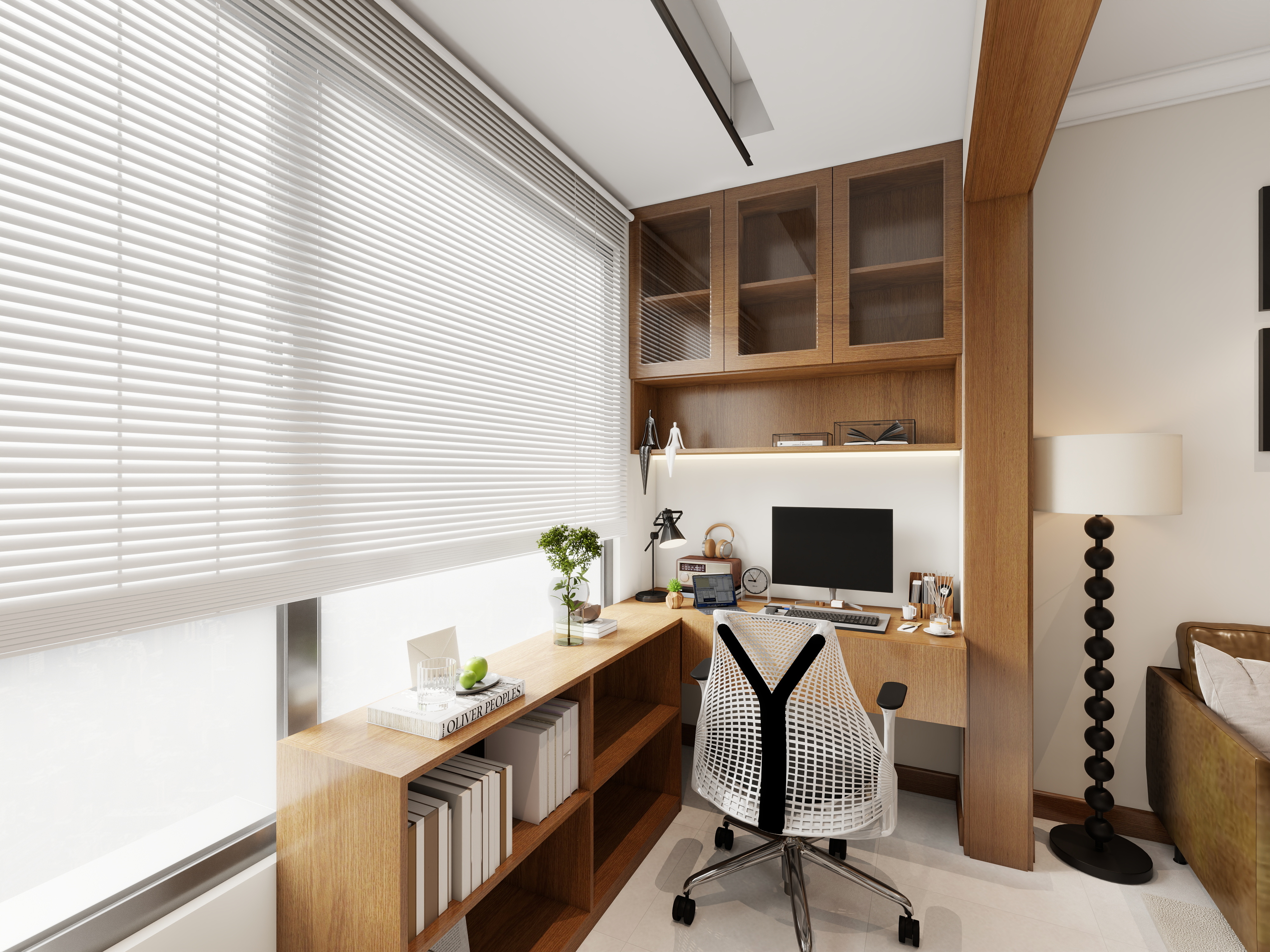 胖头鱼设计-胖头鱼家中古风客厅局部改造装修效果图