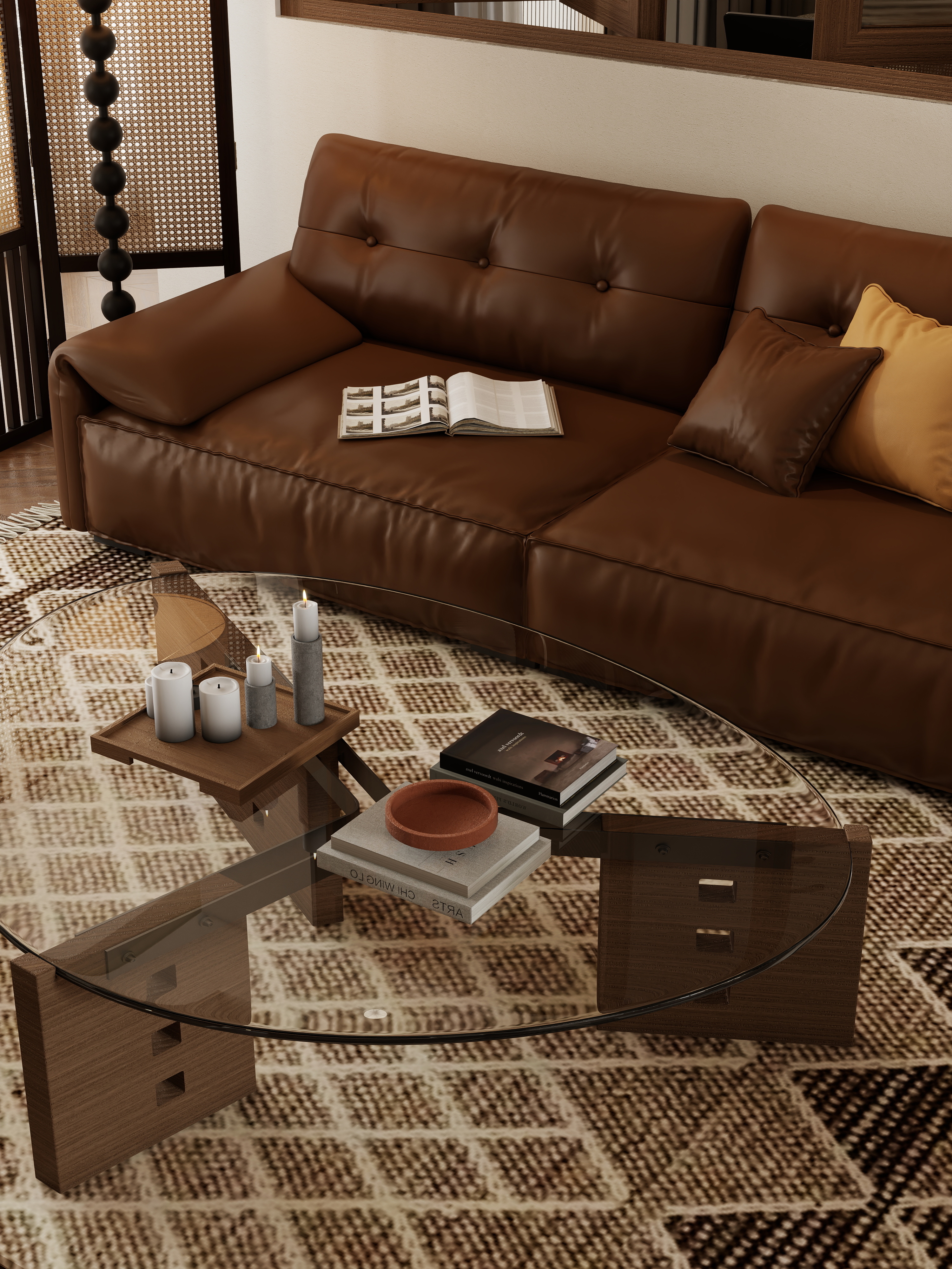 雨柠1-中古风客餐厅装修效果图