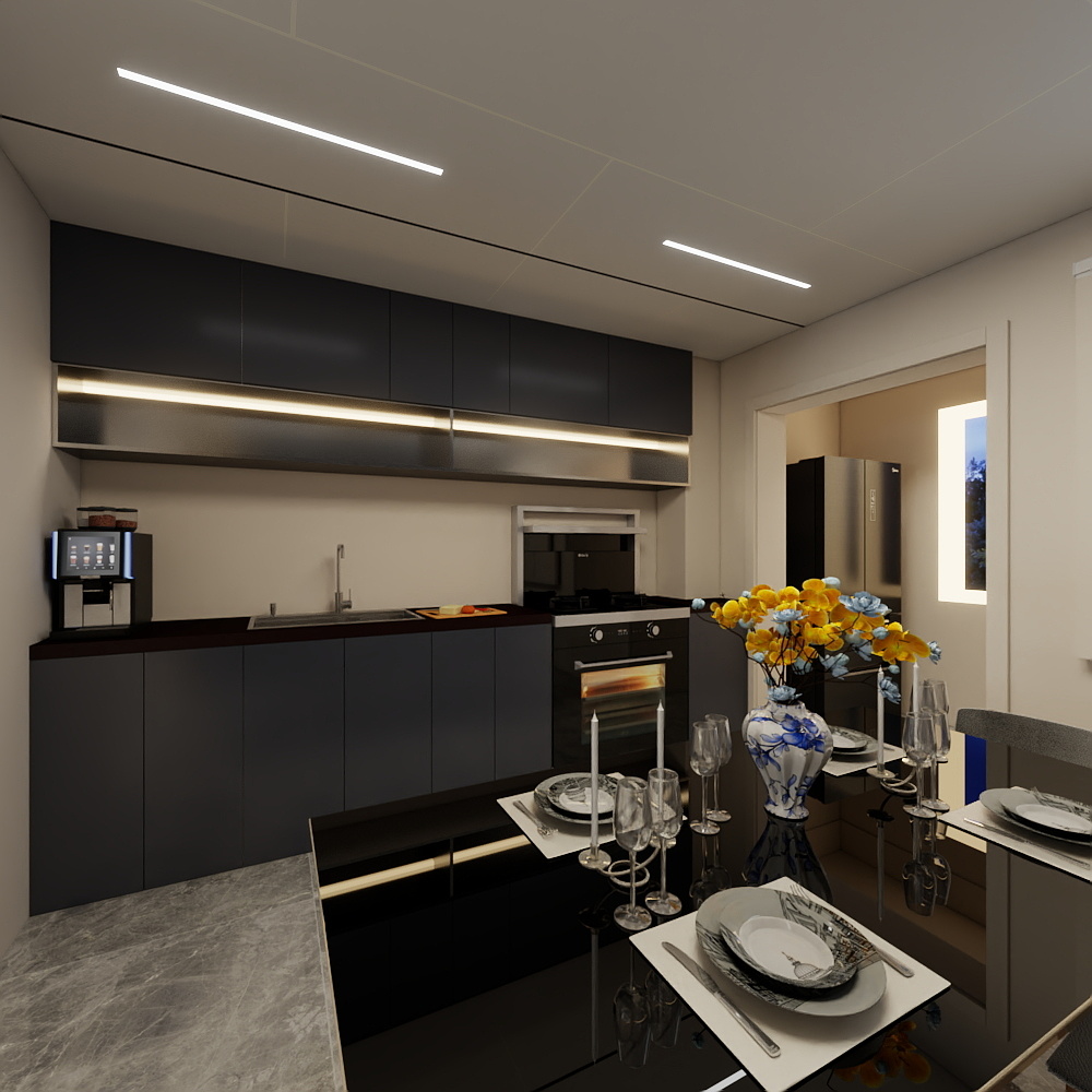 宝贝idcu-天一城129㎡1室装修效果图