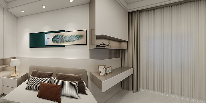 党丶庆全案设计-金地天禧106㎡2室-装修设计方案