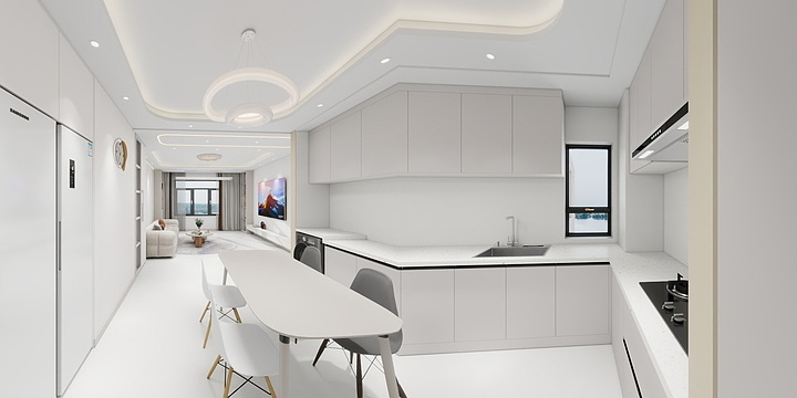 装修设计史冰-大河宸院108奶油风-装修设计方案