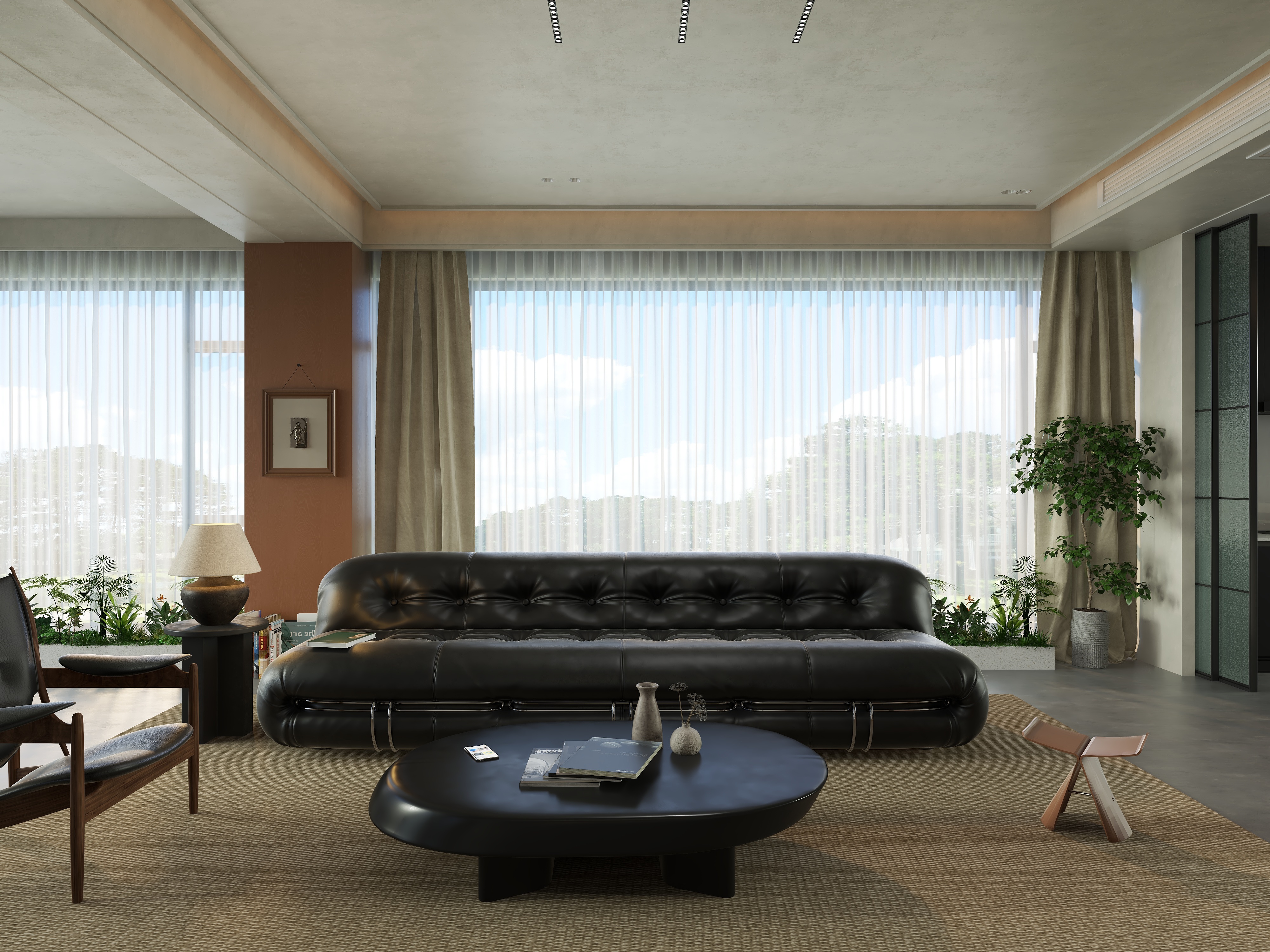 LSA-Design-165㎡2室 现代复古-装修设计方案