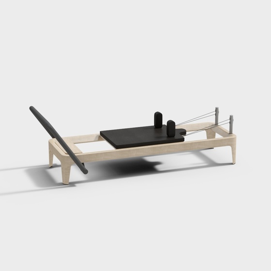 Modern Simple Pilates Bed 2 3D Model in Multiple Colors
