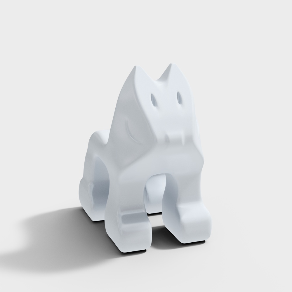 现代玩偶摆件3D模型