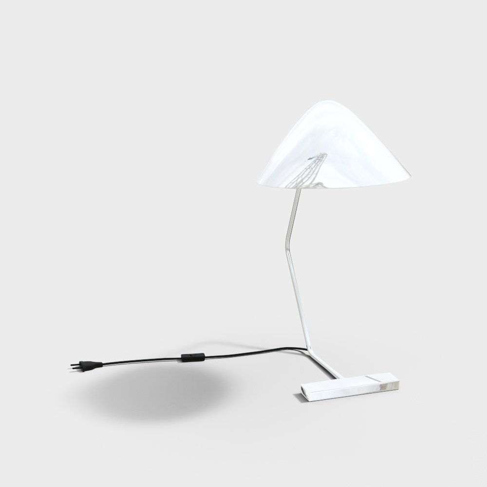 现代极简台灯3D模型