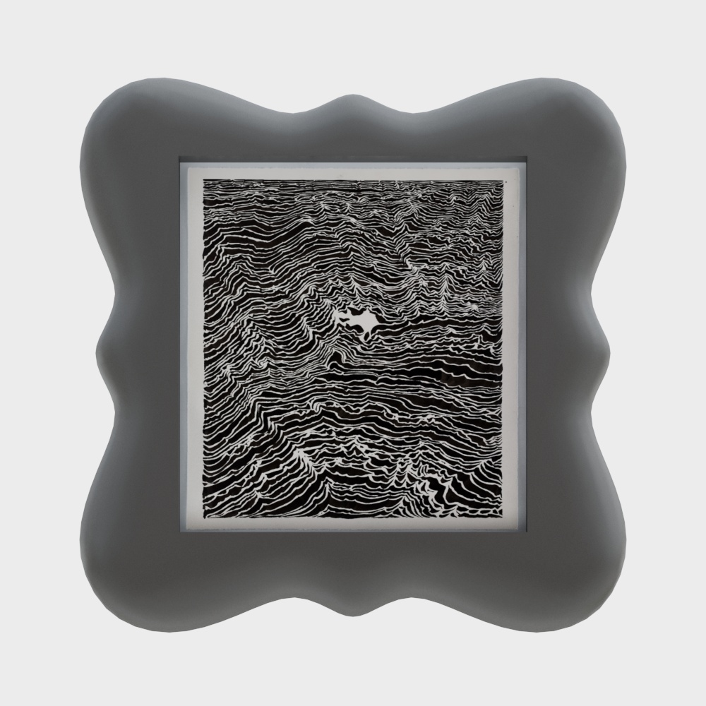 现代挂画3D模型