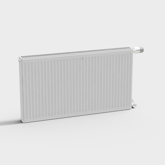 White Radiator 3D Model for Efficient Heating