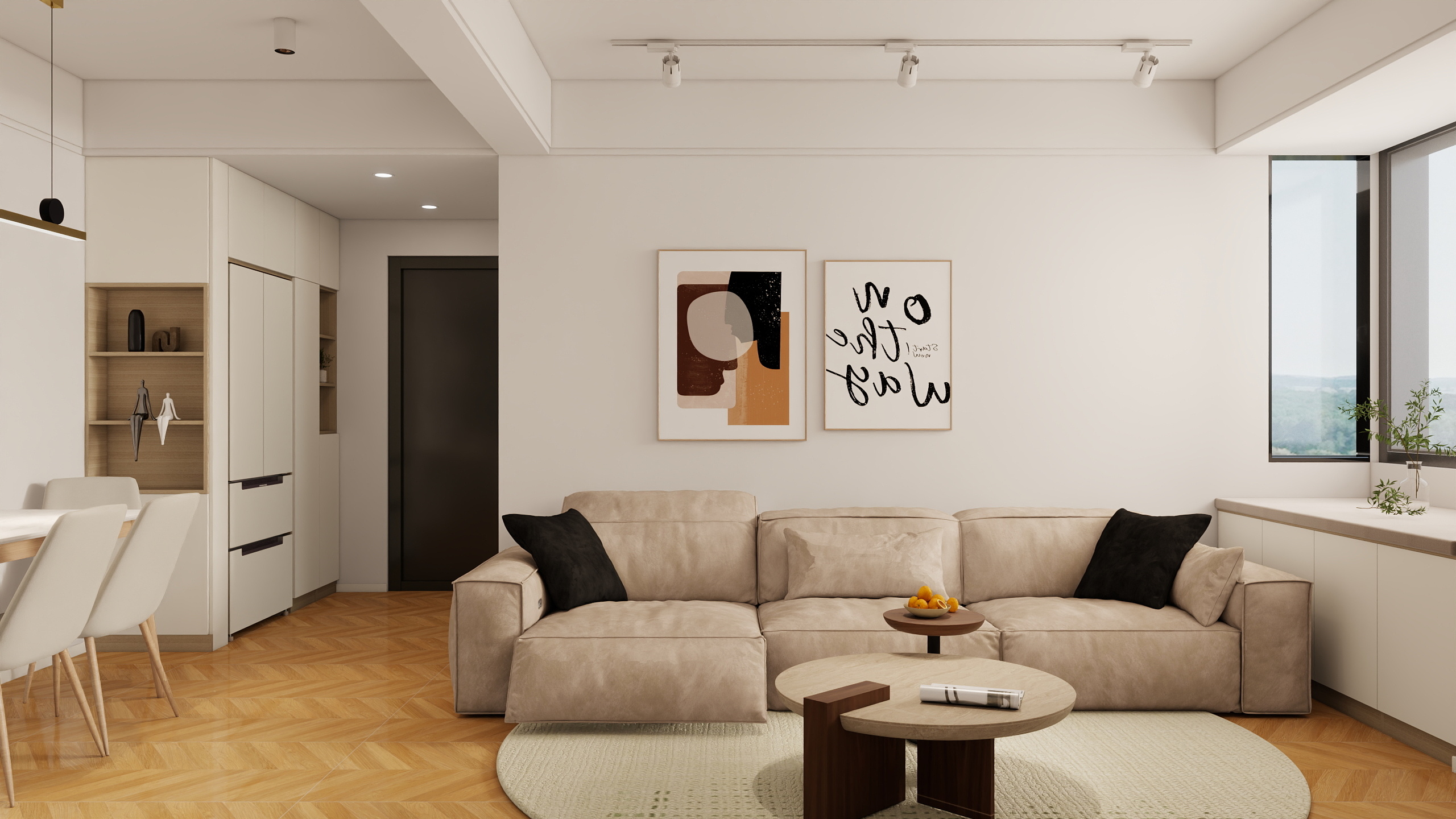 秦全案设计-76㎡2室-装修设计方案