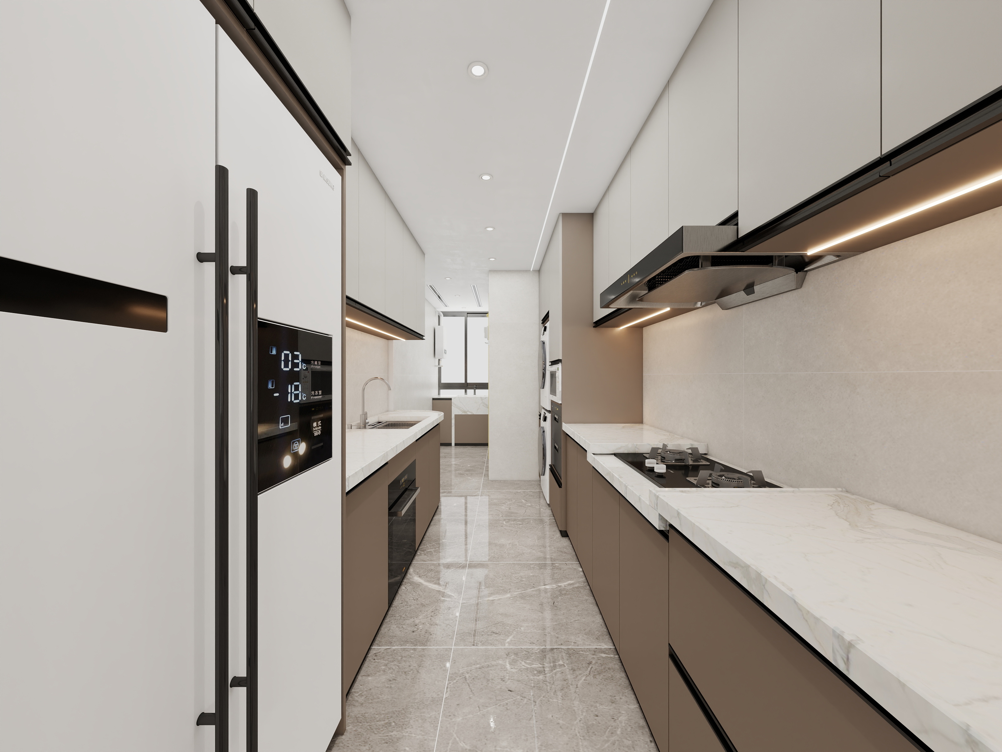 成爽-四川成都中粮瑞府(242平方意式极简四居室)装修效果图