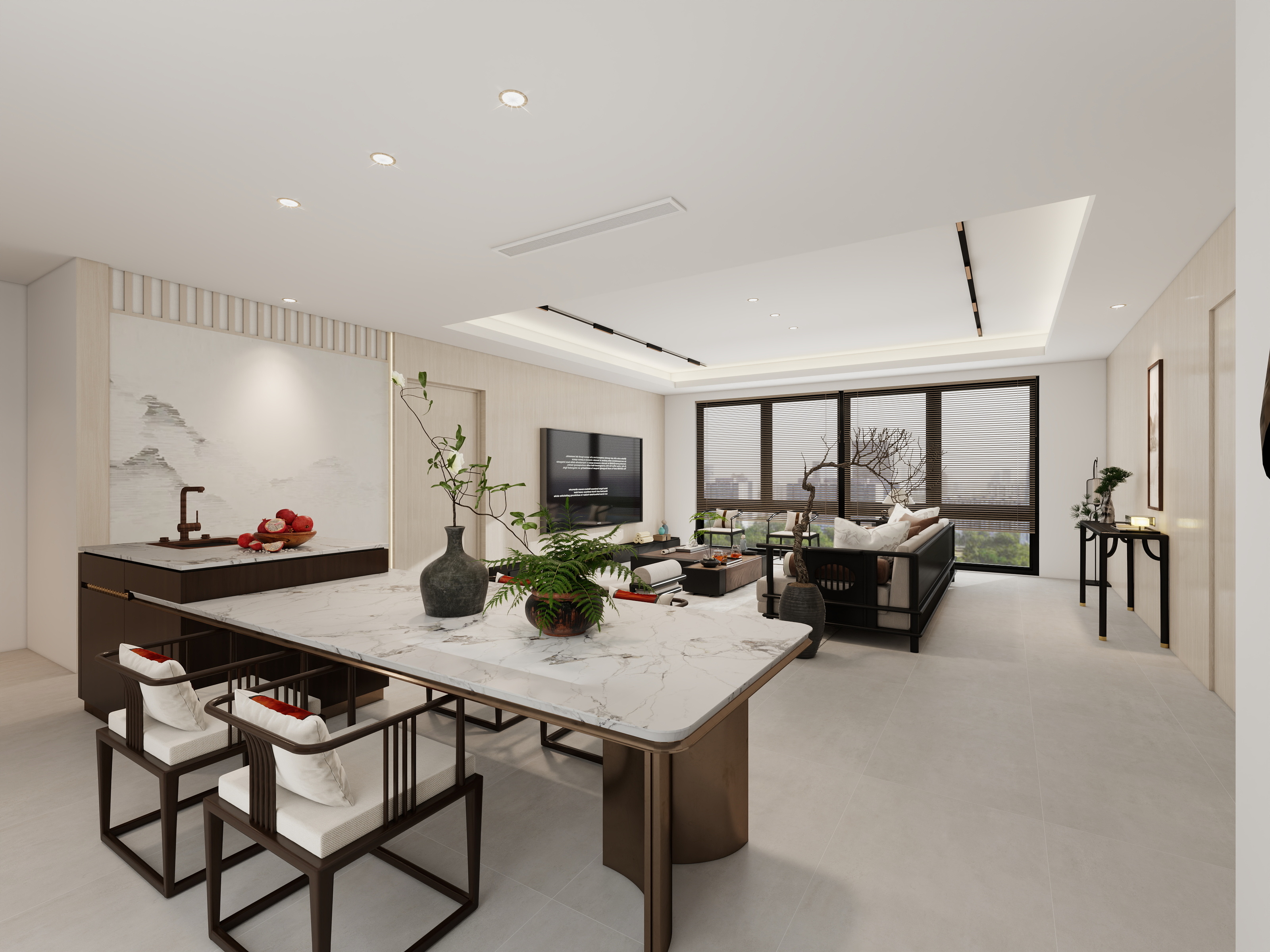 丽宝设计-宋代美学三居室-装修设计方案