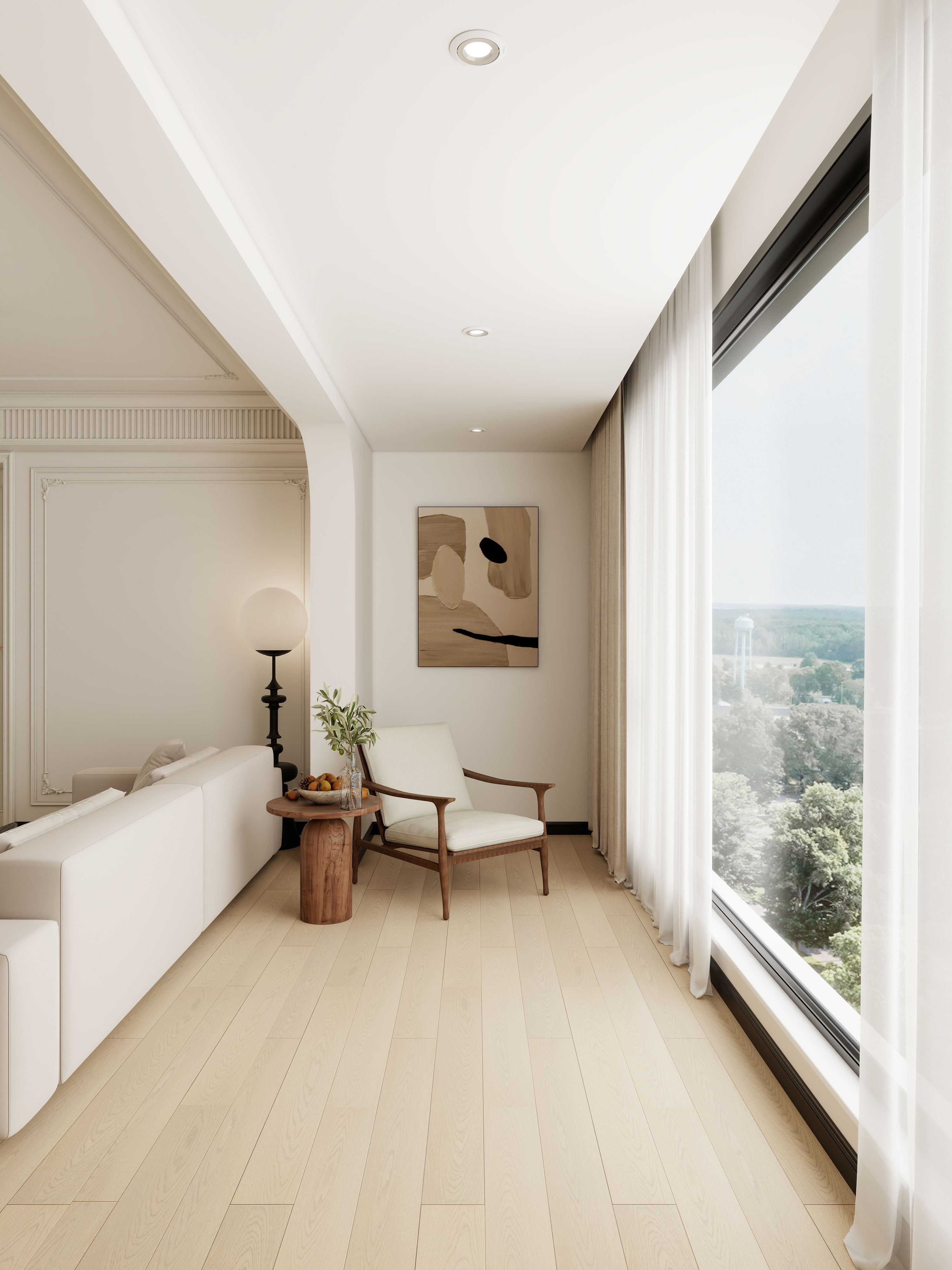 孙有权-『盈盈秋水』135平丨法式中古三居装修效果图