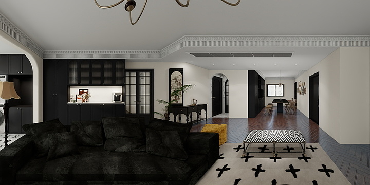 百合设计师-亓-金融中心144-装修设计方案