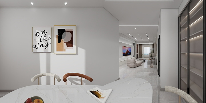 骑着仓鼠的桔子-步行街四层家装-装修设计方案