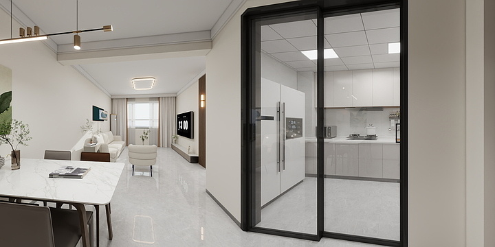 浩诺装饰-席家屯三室东户型-装修设计方案