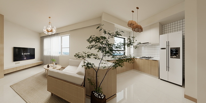 向南在画图-10.16原木-装修设计方案