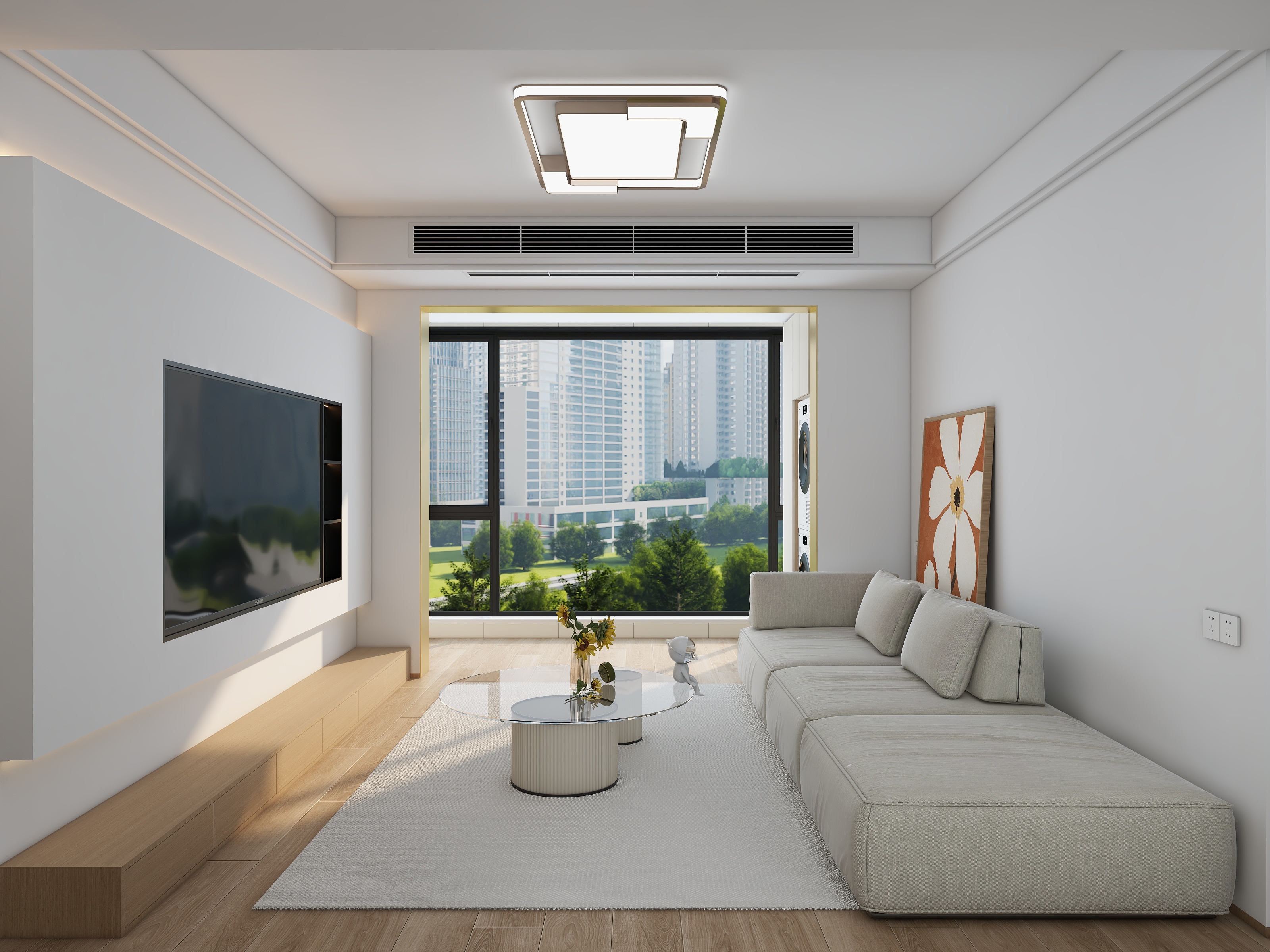 汐墨--XMDesign-原木极简91㎡3室-装修设计方案