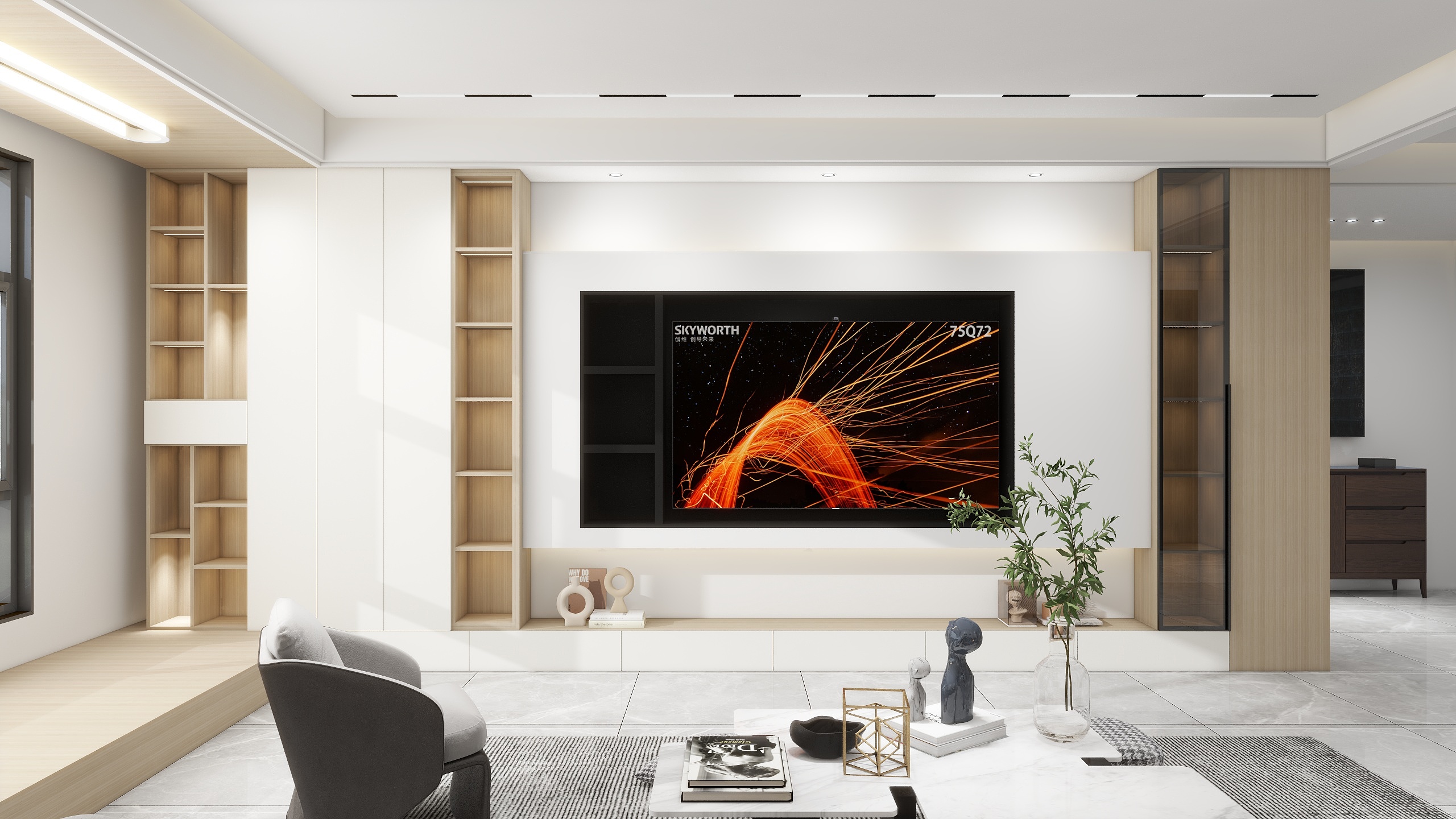 设计师玉京子-伟业尚城原木风装修效果图