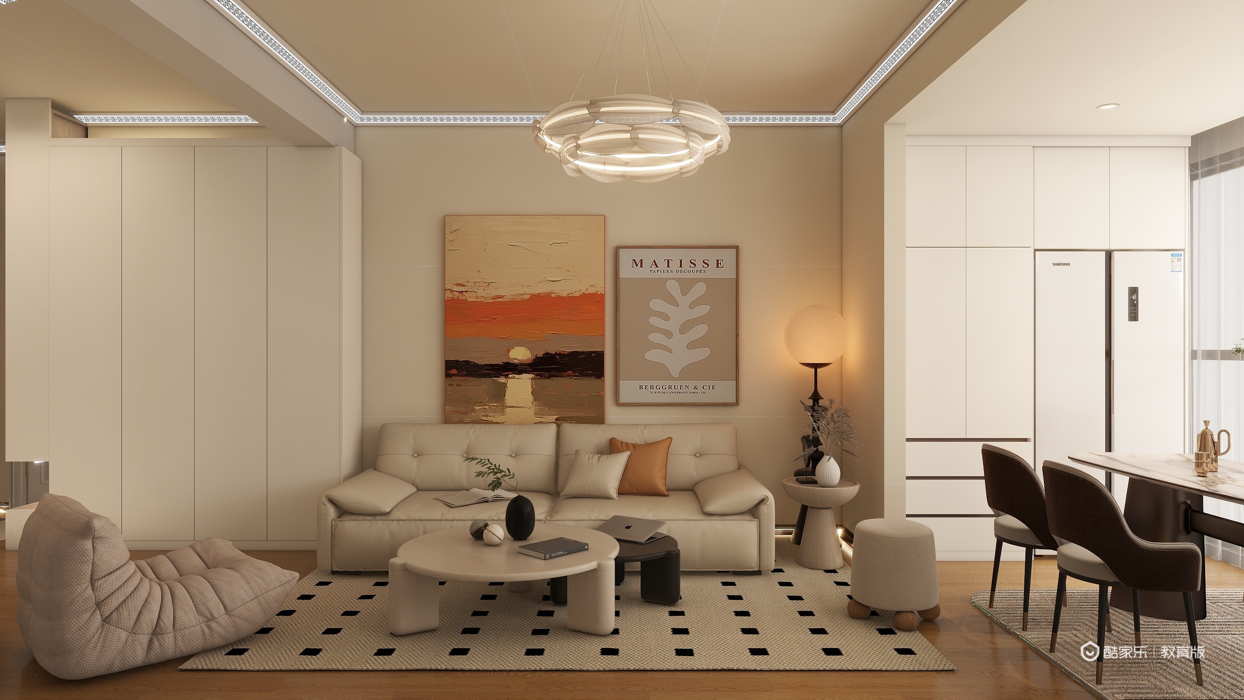 小胖777-奶嘟嘟的奶油风-装修设计方案