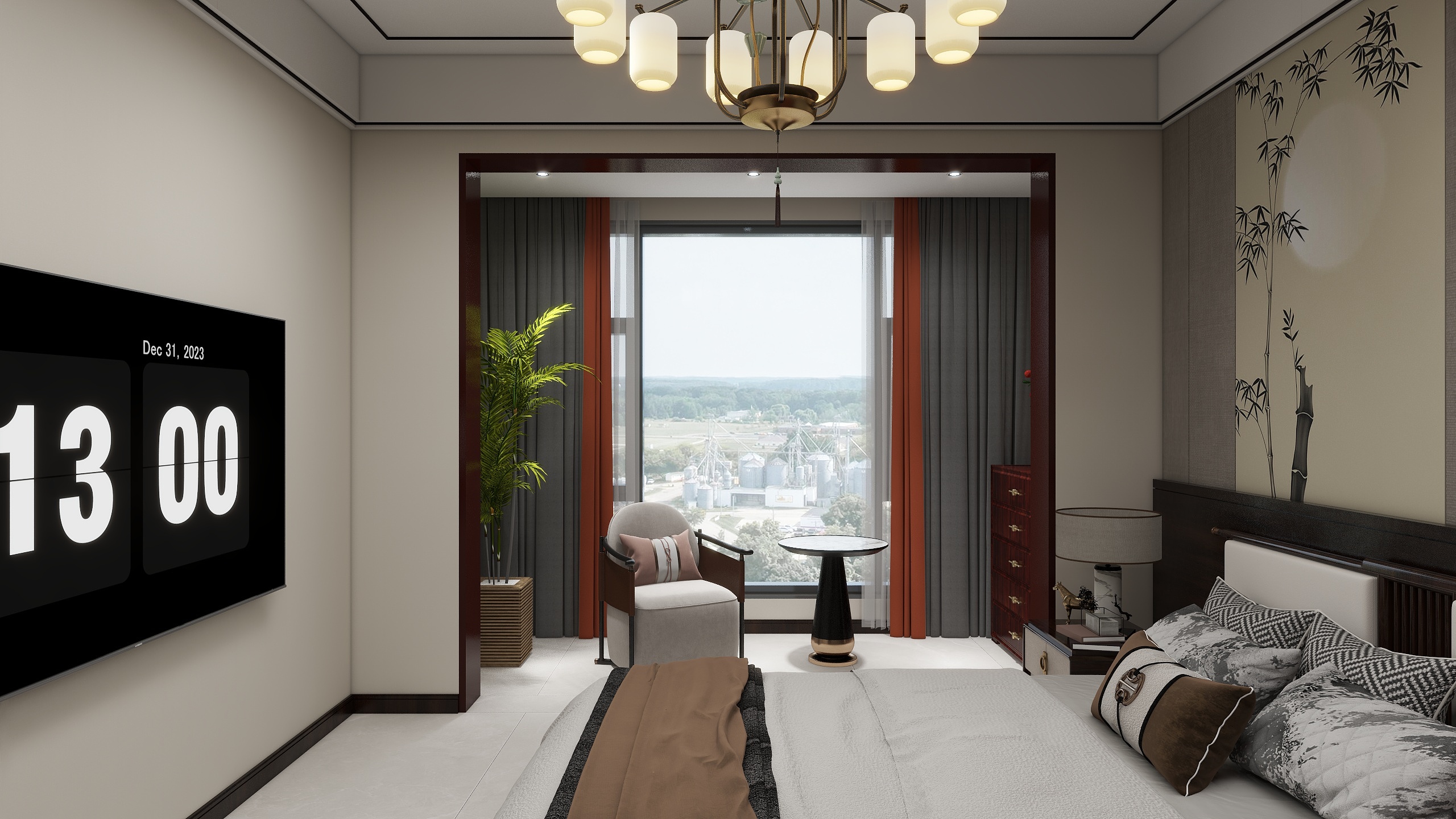 设计师玉京子-新中装修效果图