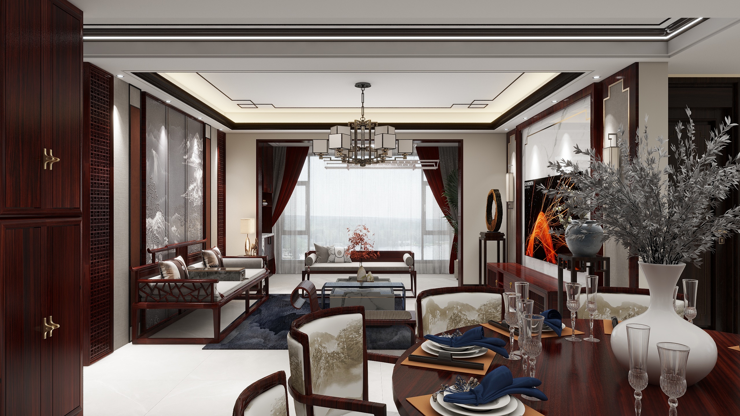 设计师玉京子-新中装修效果图