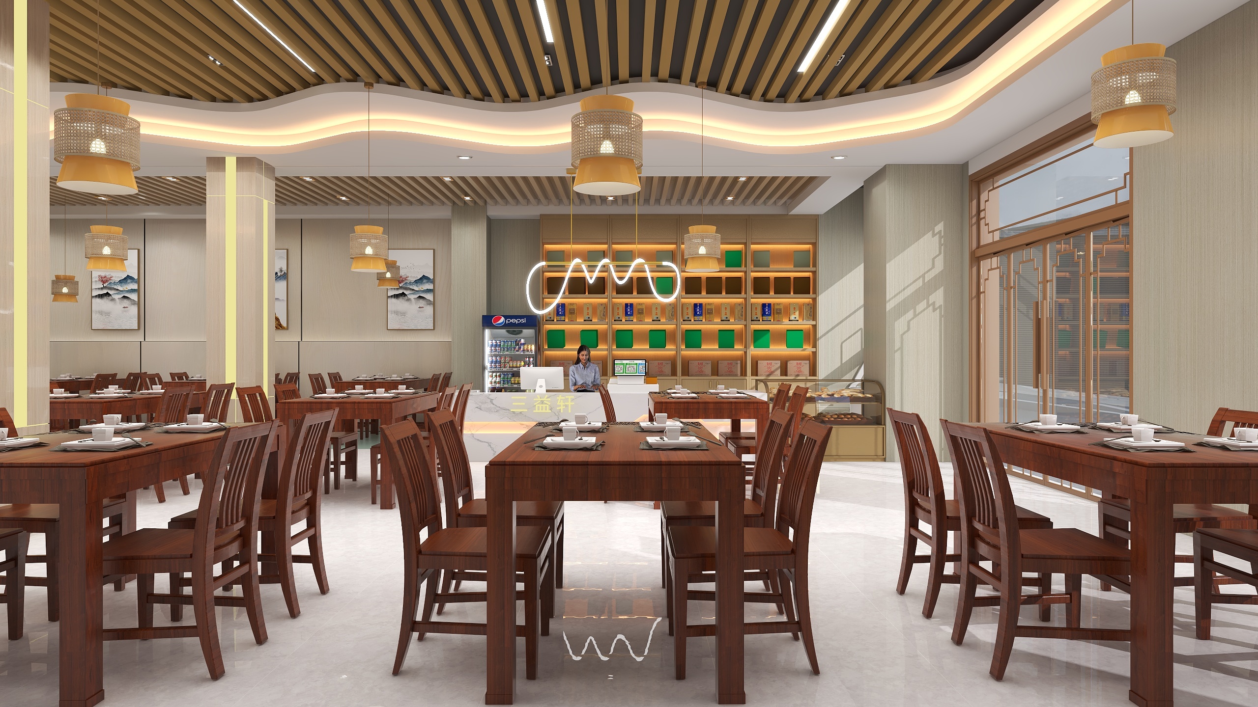 中川设计-三益轩餐厅设计方案-装修设计方案