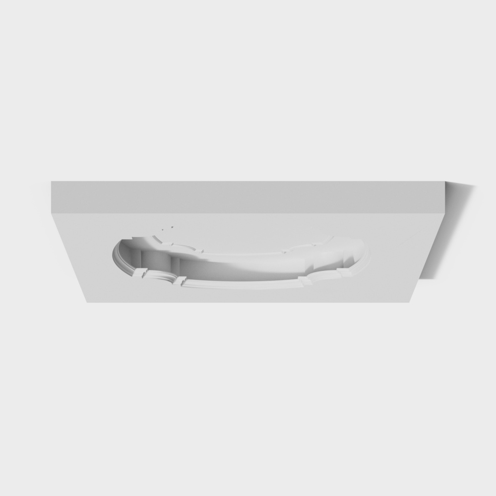 欧式卧室多层吊顶3D模型