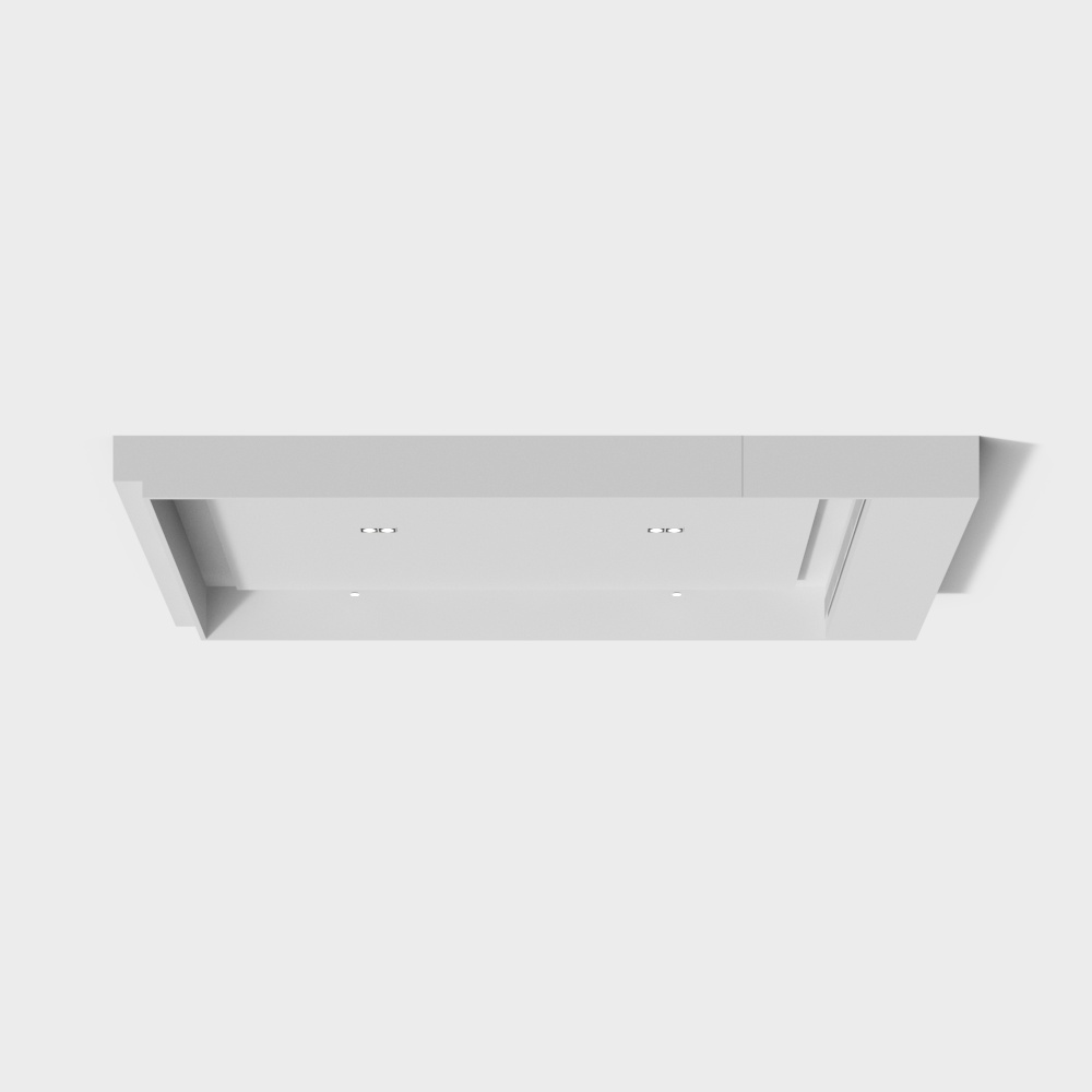 现代简约卧室吊顶3D模型