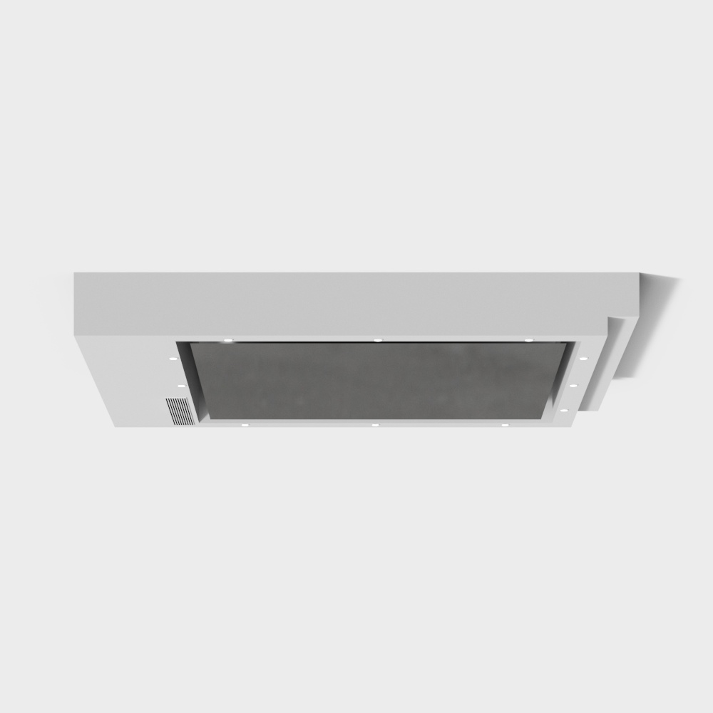 现代简约卧室吊顶3D模型