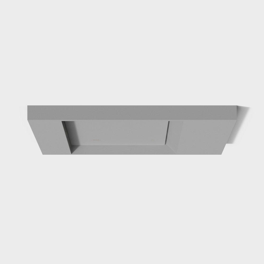 现代简约卧室吊顶3D模型
