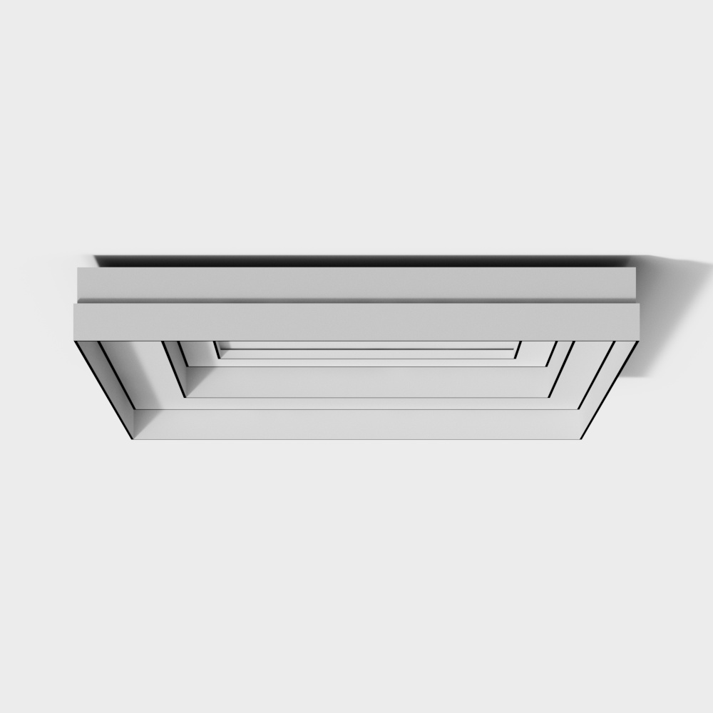 新中式吊顶3D模型