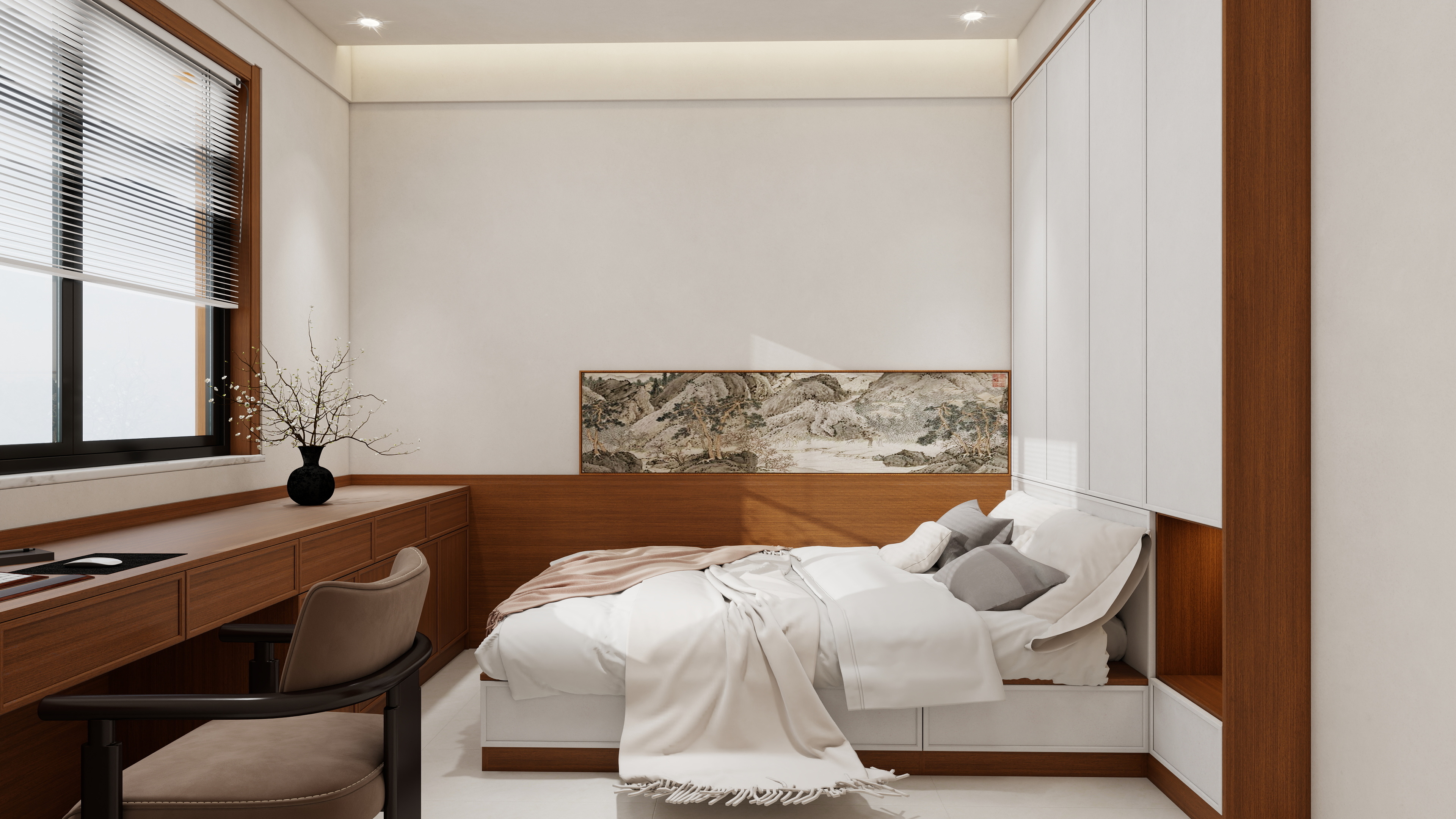 嗏詮-星光·桃李天阅113㎡2室装修效果图