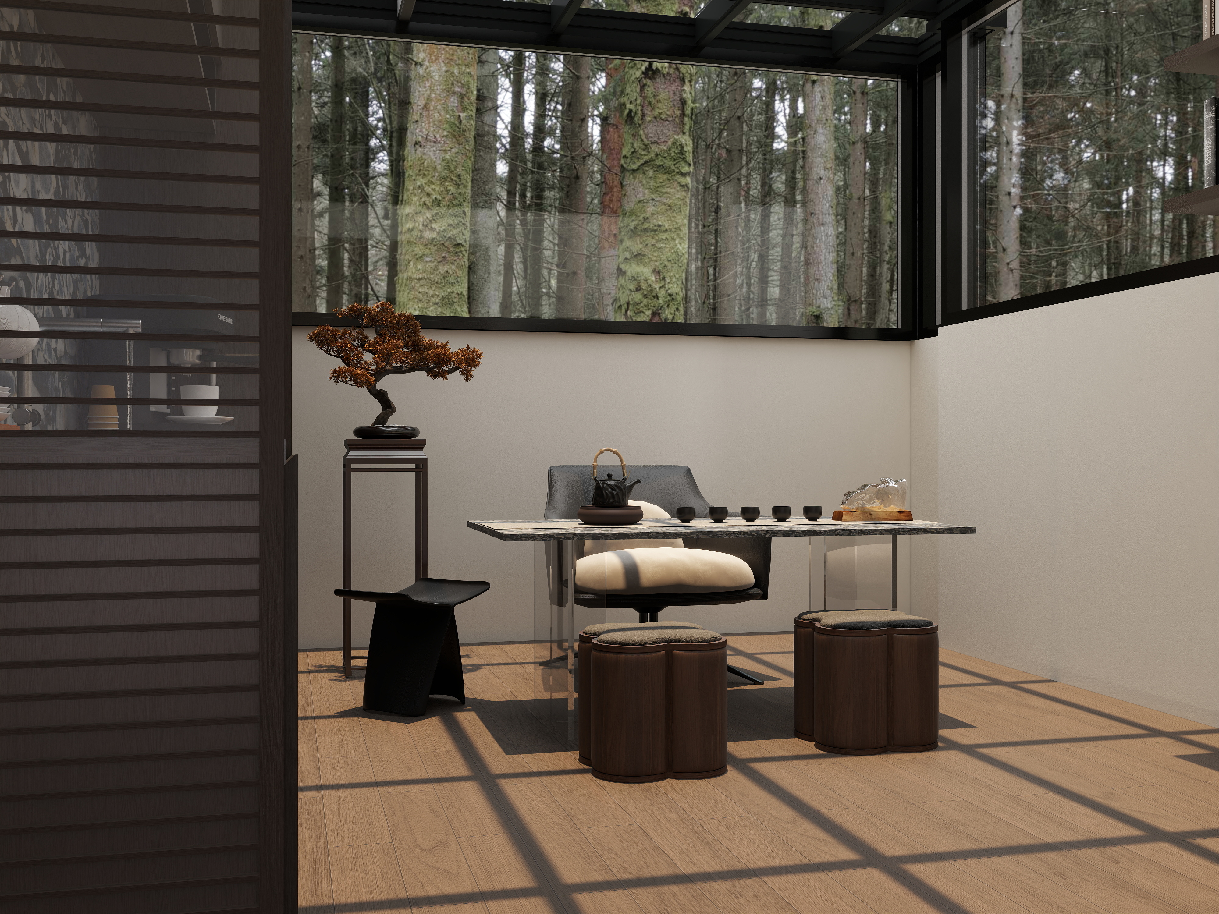 TS33333-中桥名城125㎡1室装修效果图