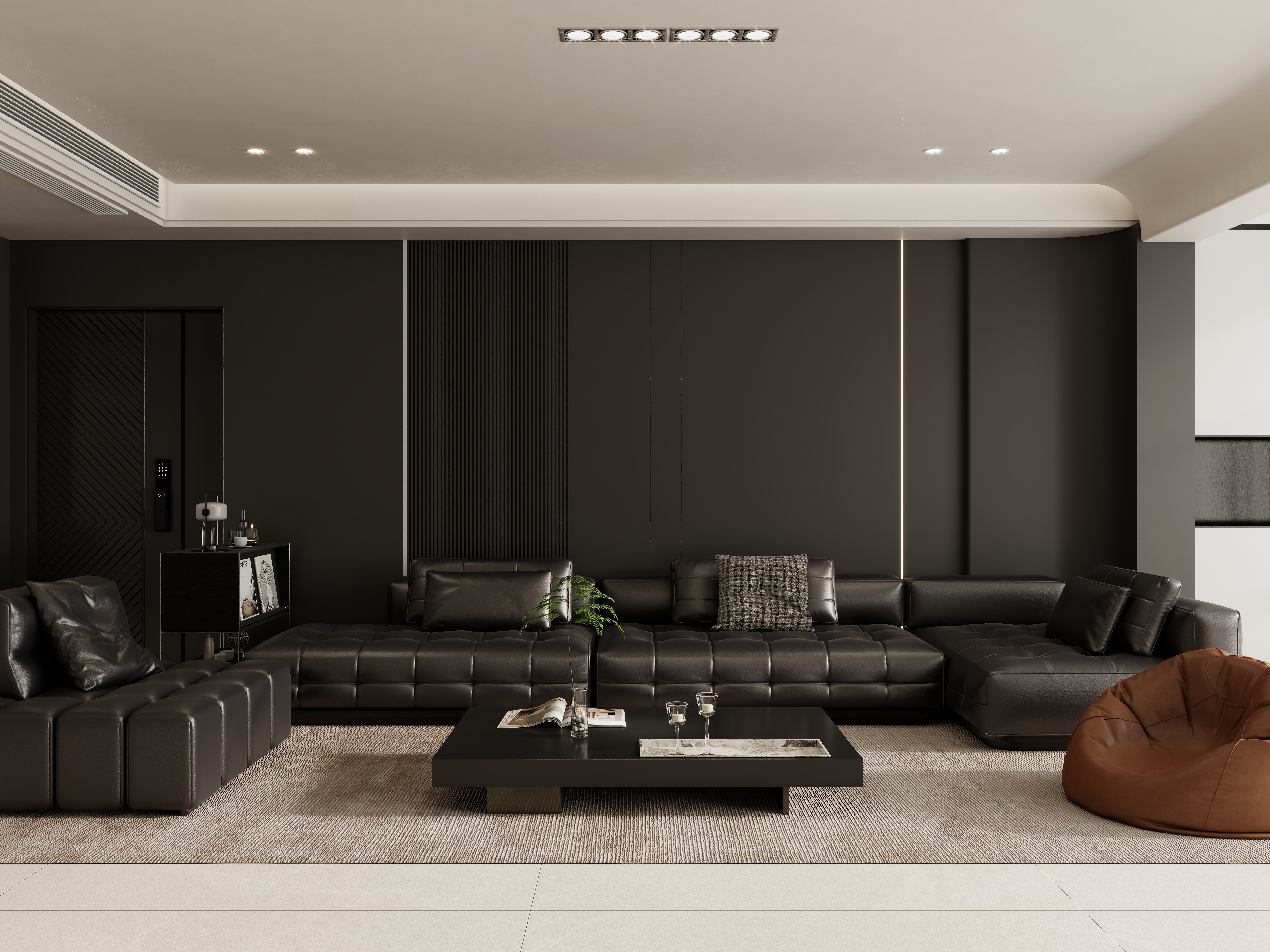 壹诺设计工作室-现代简约—无主灯装修效果图