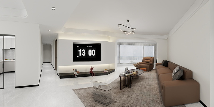 装修设计-李丽-国安二期四室-装修设计方案