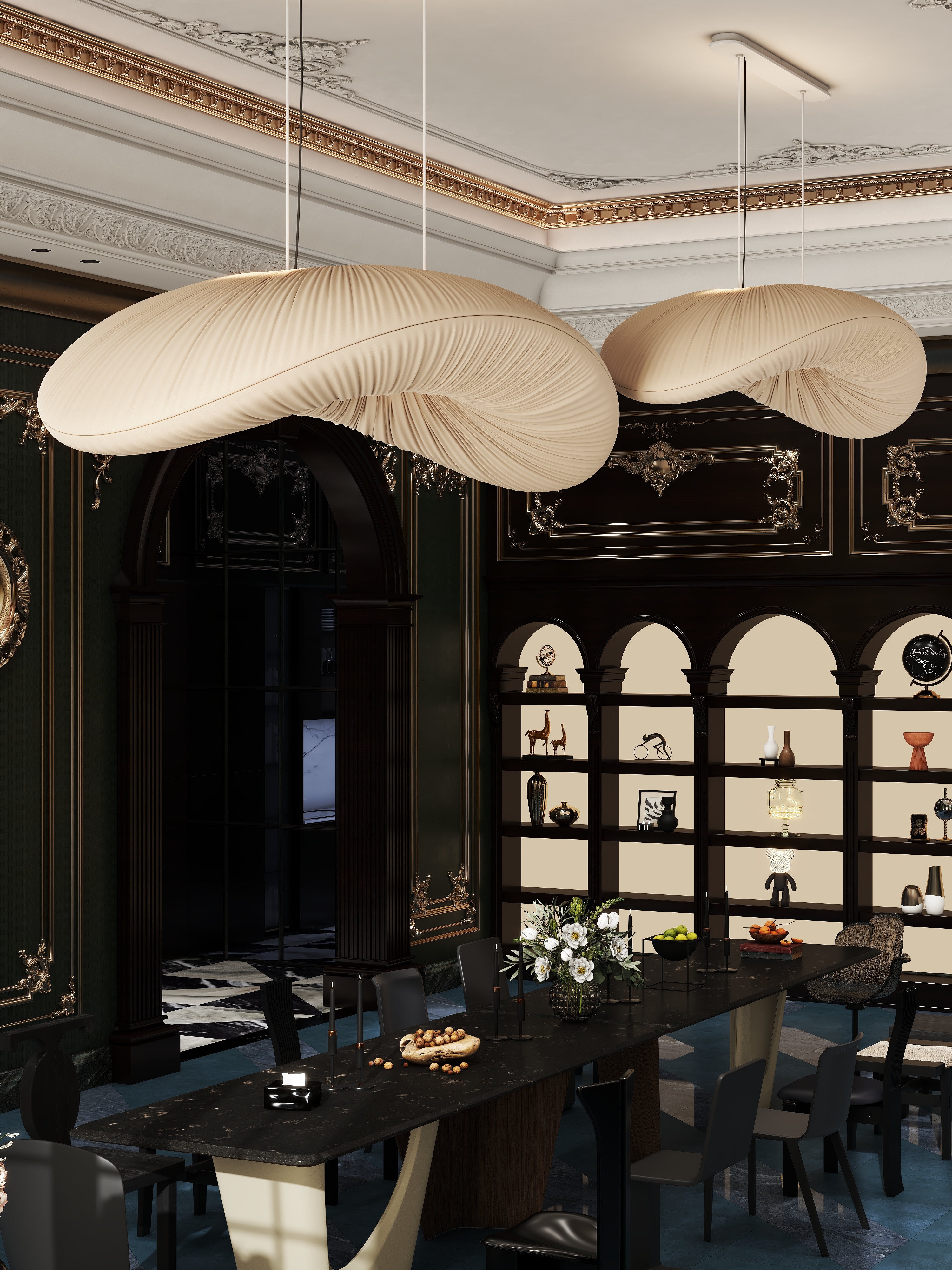 邹偕毓-三层法式别墅小会所装修效果图