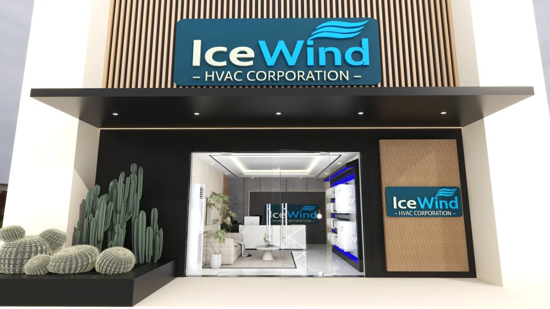 Steven design的装修设计方案:Aircon store Ice wind corporation