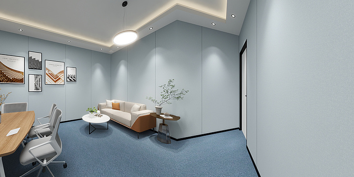 室内-全景-海南外国语课栈效果图-装修设计方案