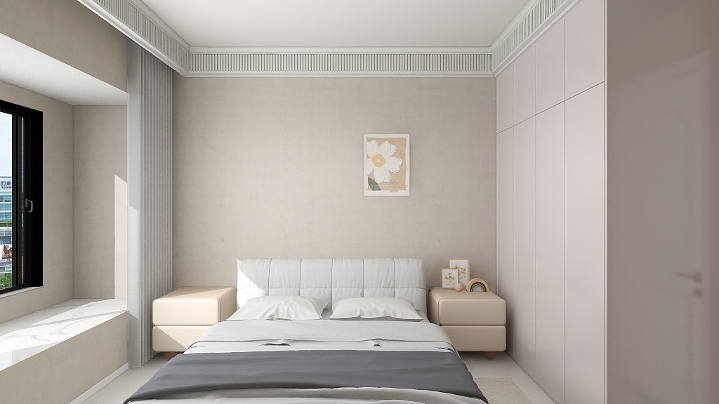 河南-驻马店-曹天顺-法式卧室-装修设计方案