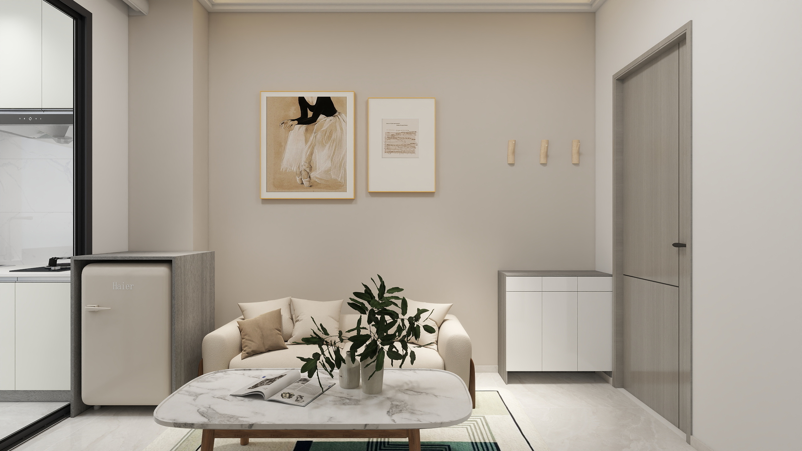 哦..-82㎡4室装修效果图