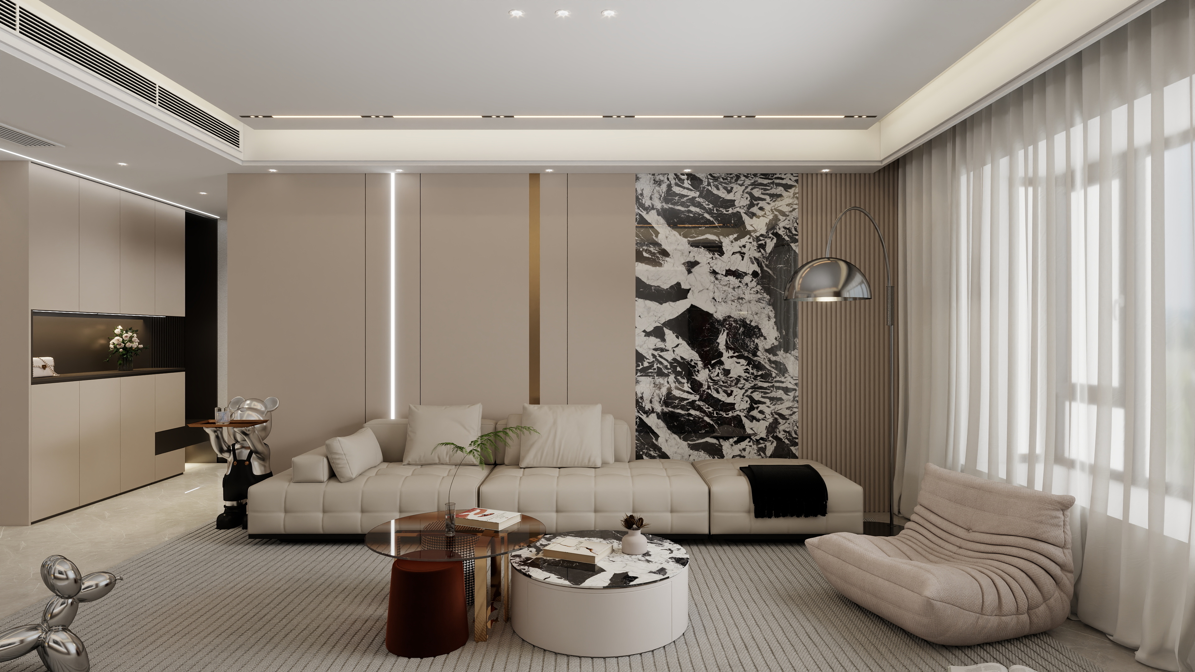 设计师余洋-​《简序》现代200㎡-装修设计方案