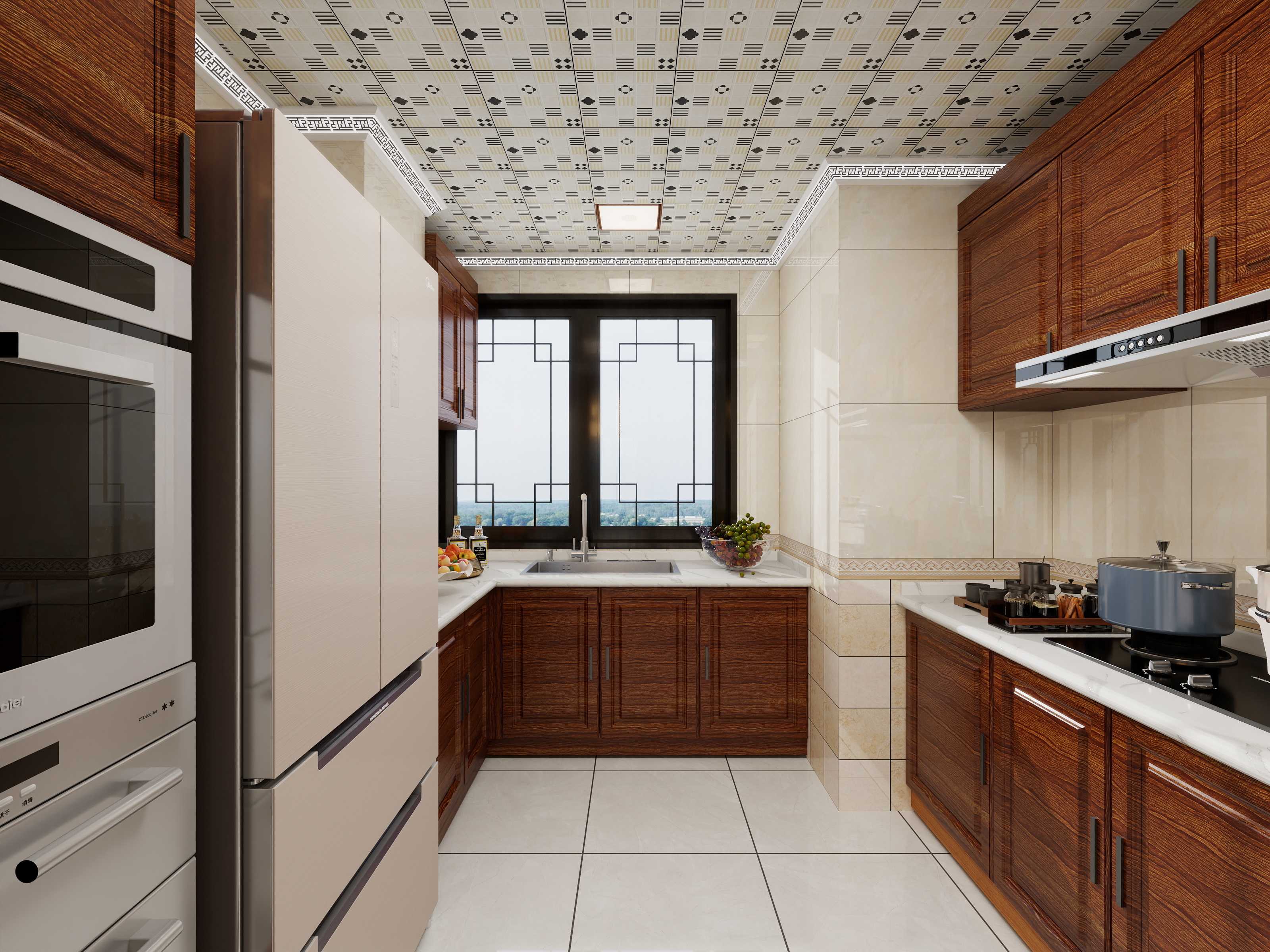 130****9137xImE-力高阳光首府154平米-新中式装修效果图