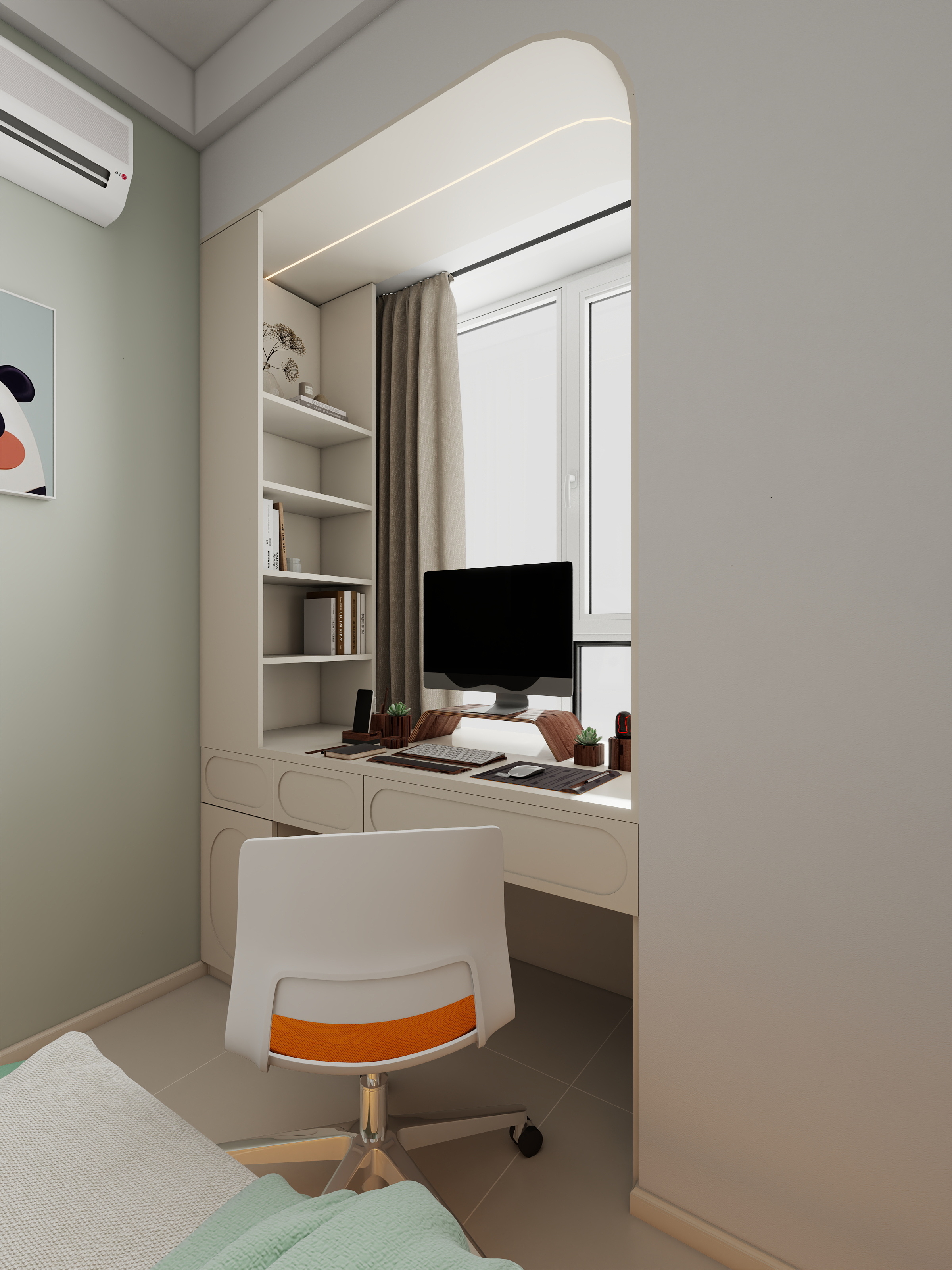 Ezio......-四川成都绿景国际(105平法式简约三居室)装修效果图